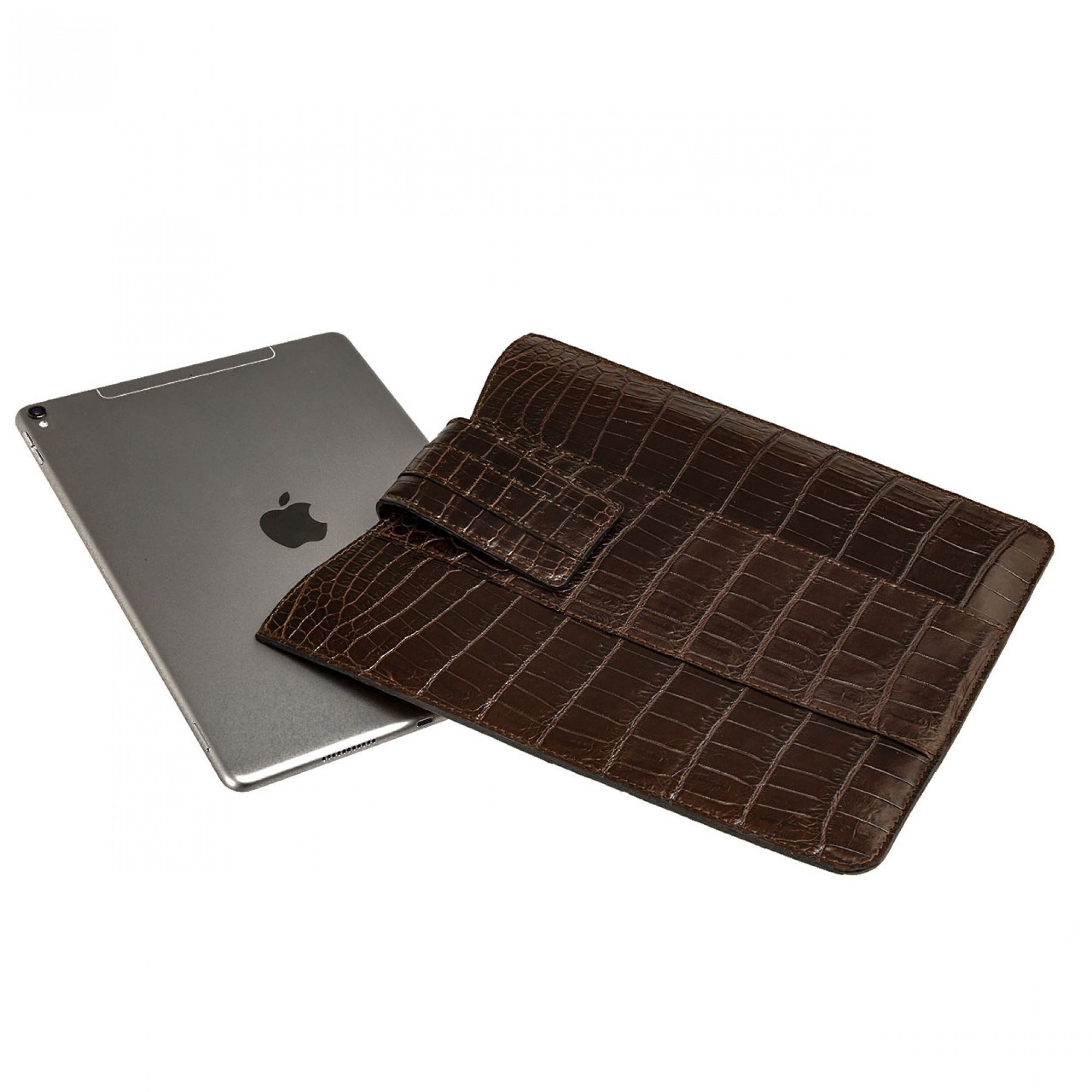 Custodia ipad in coccodrillo