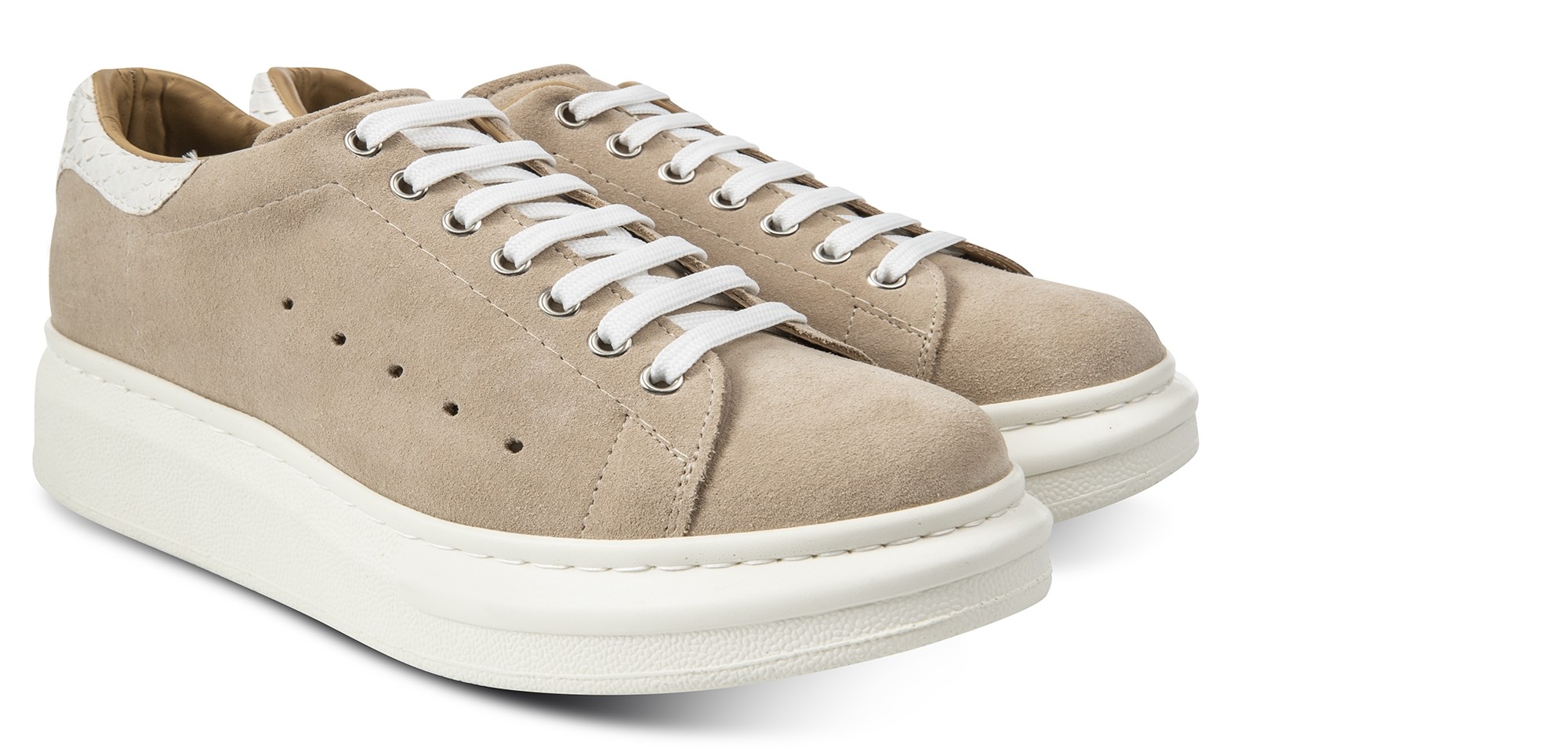 Alpine sneakers con rialzo interno da uomo in pelle fino a 8 cm piu alto