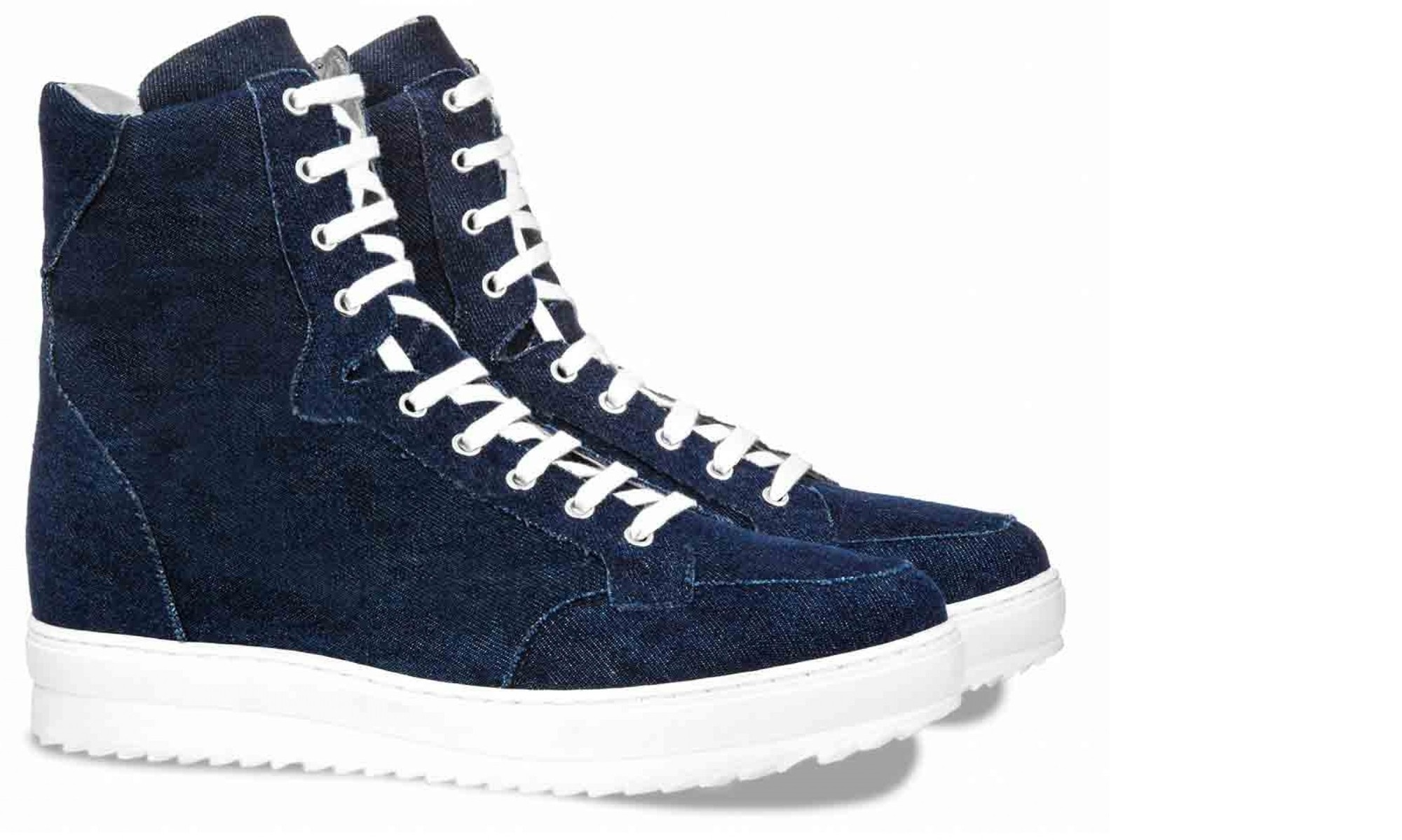 Scarpe con rialzo denim