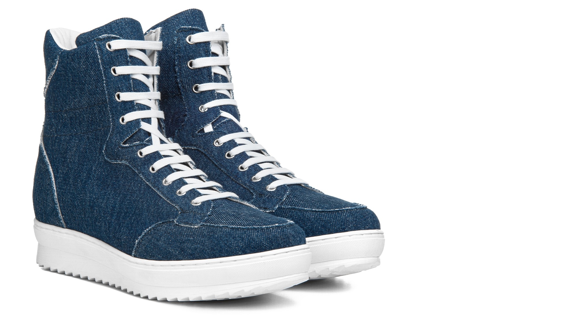 Scarpe con rialzo denim