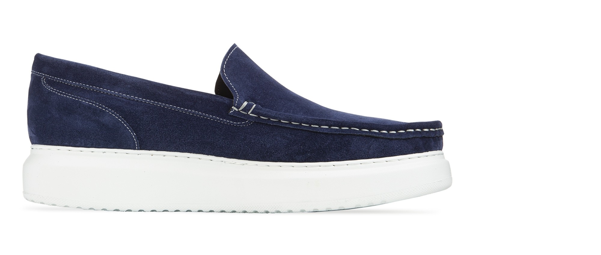 mocassino con rialzo blue