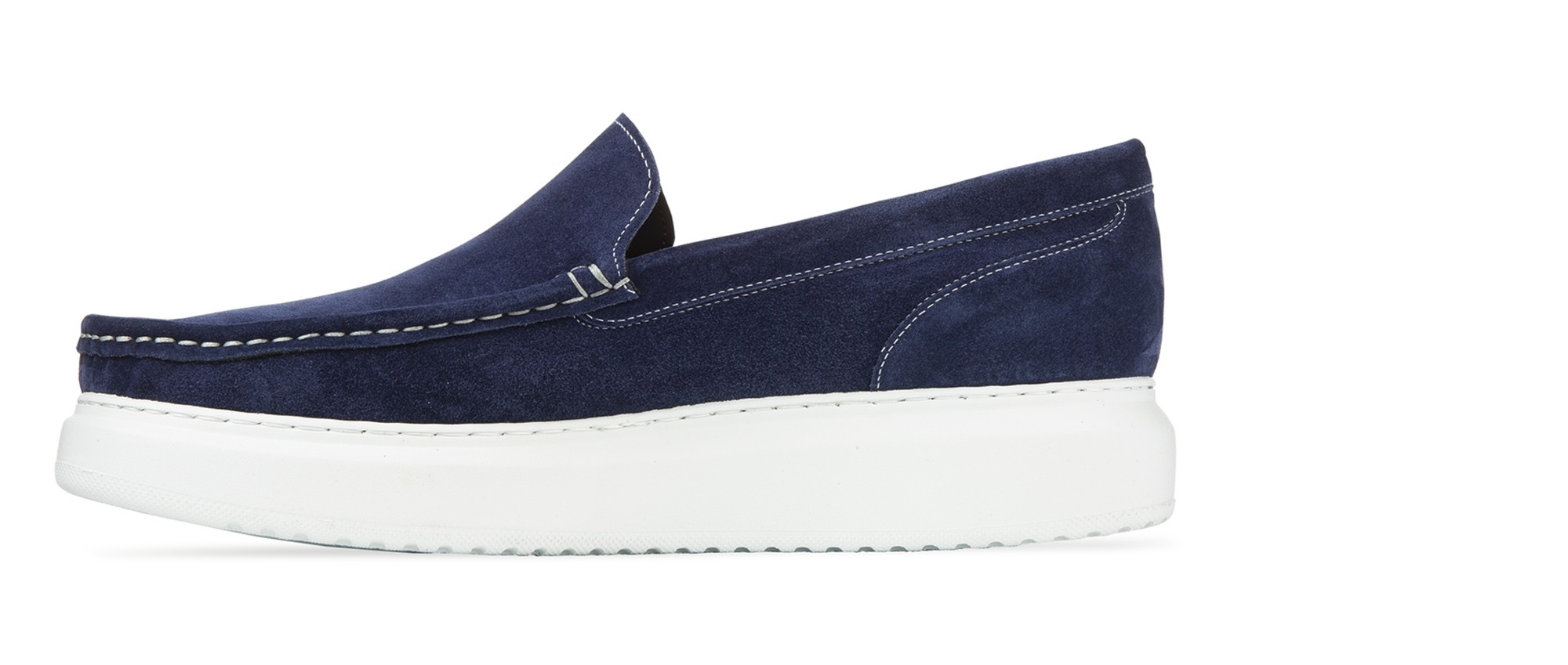 mocassino con rialzo blue