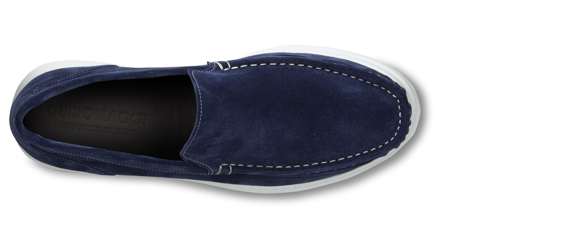 mocassino con rialzo blue