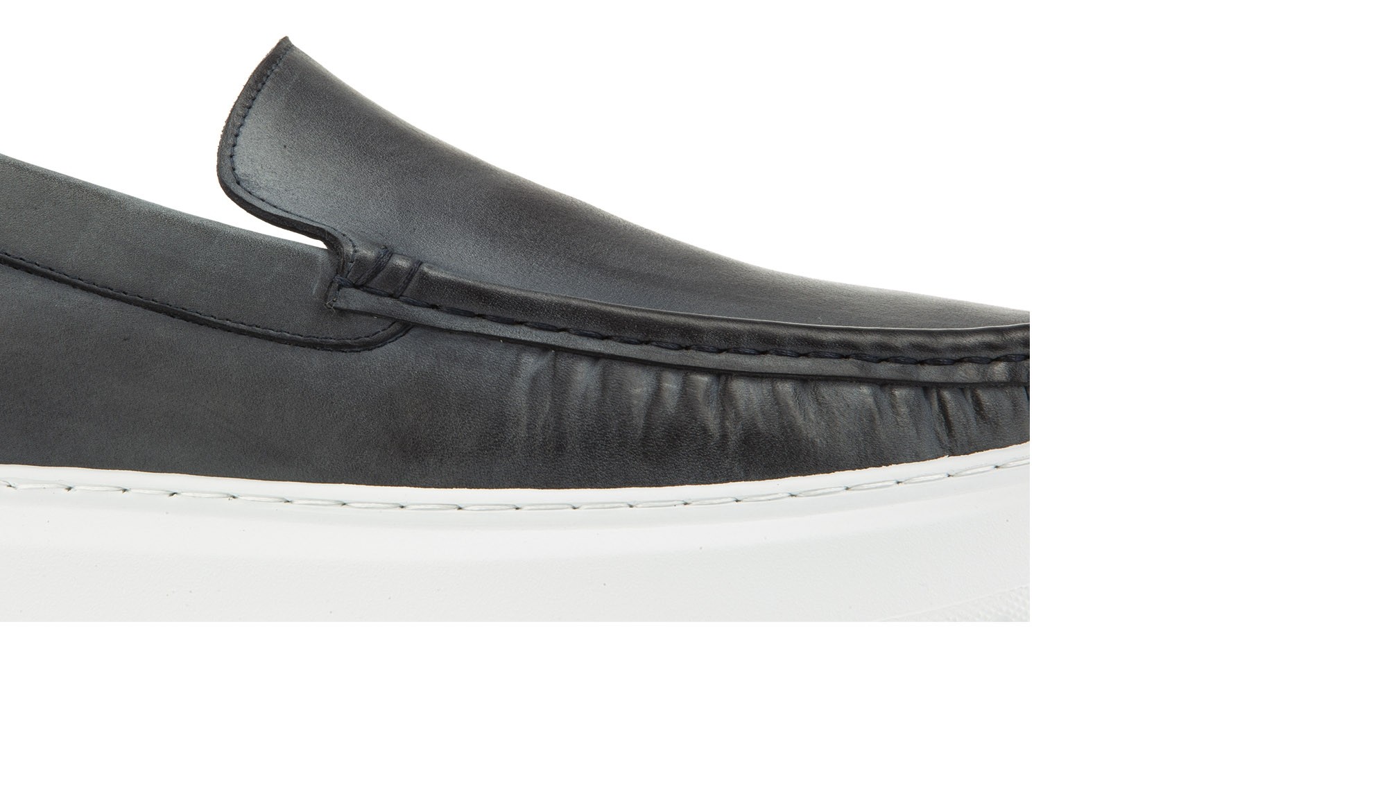 mocassino con rialzo grigio