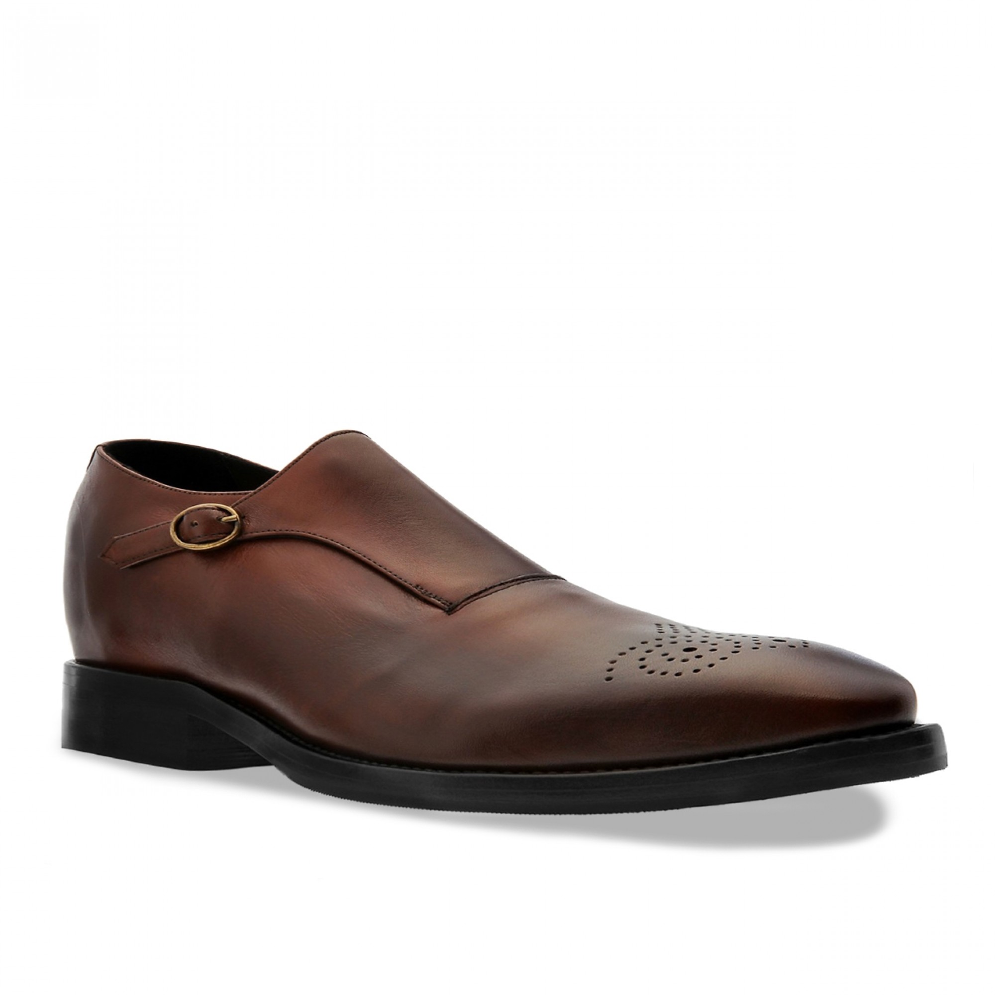 scarpe fibbia con rialzo