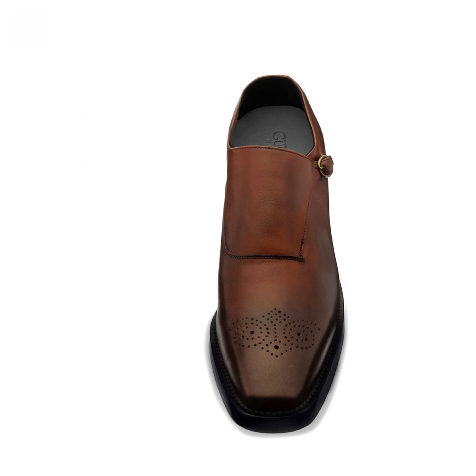 scarpe fibbia con rialzo