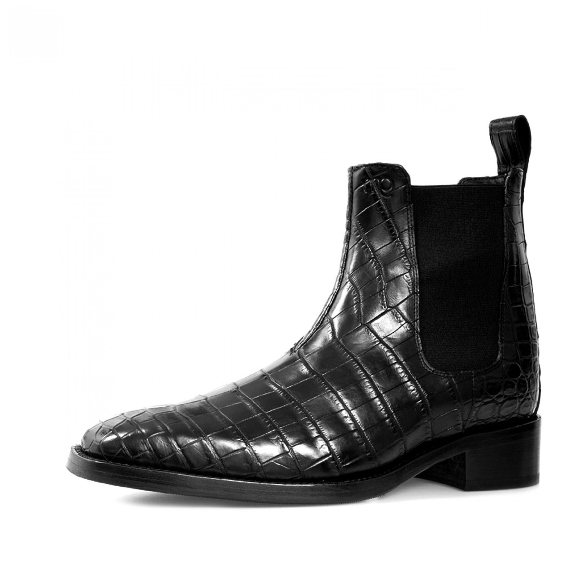stivali con rialzo coccodrillo hermes