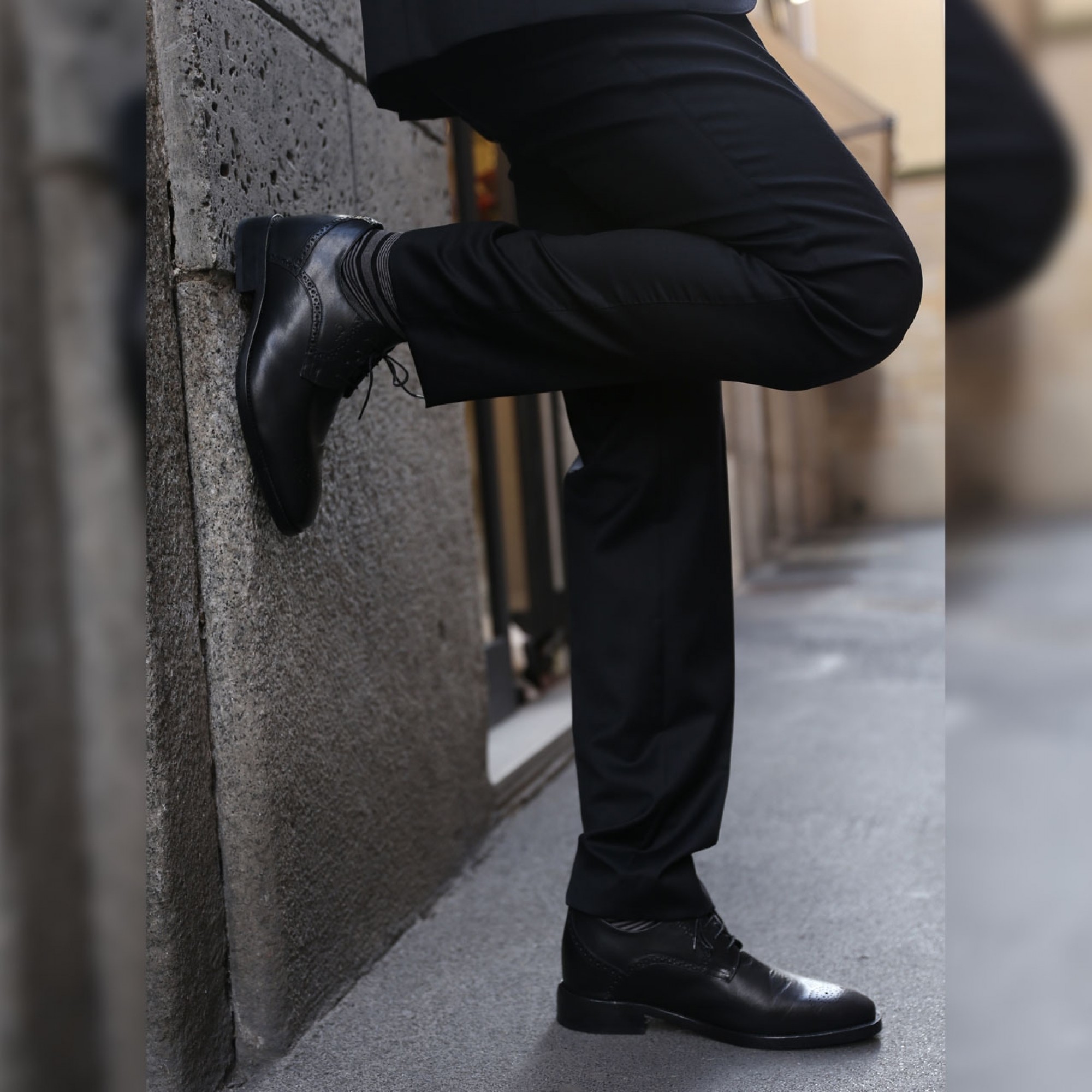 scarpe da uomo con tacco