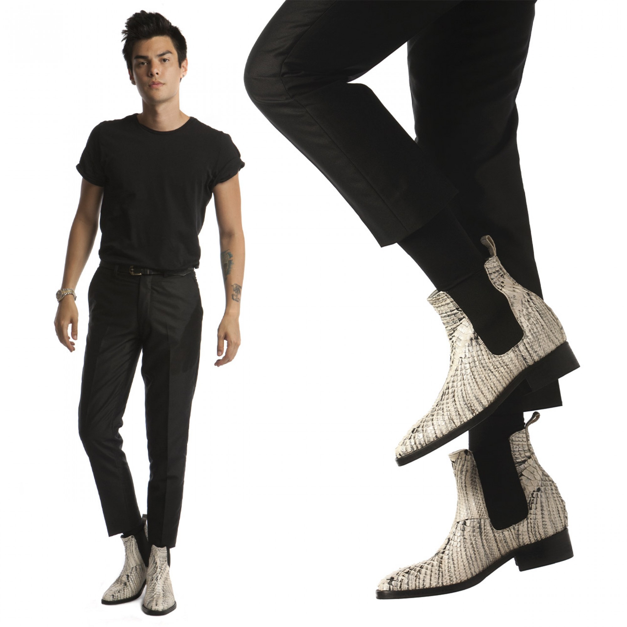 scarpe tacco uomo
