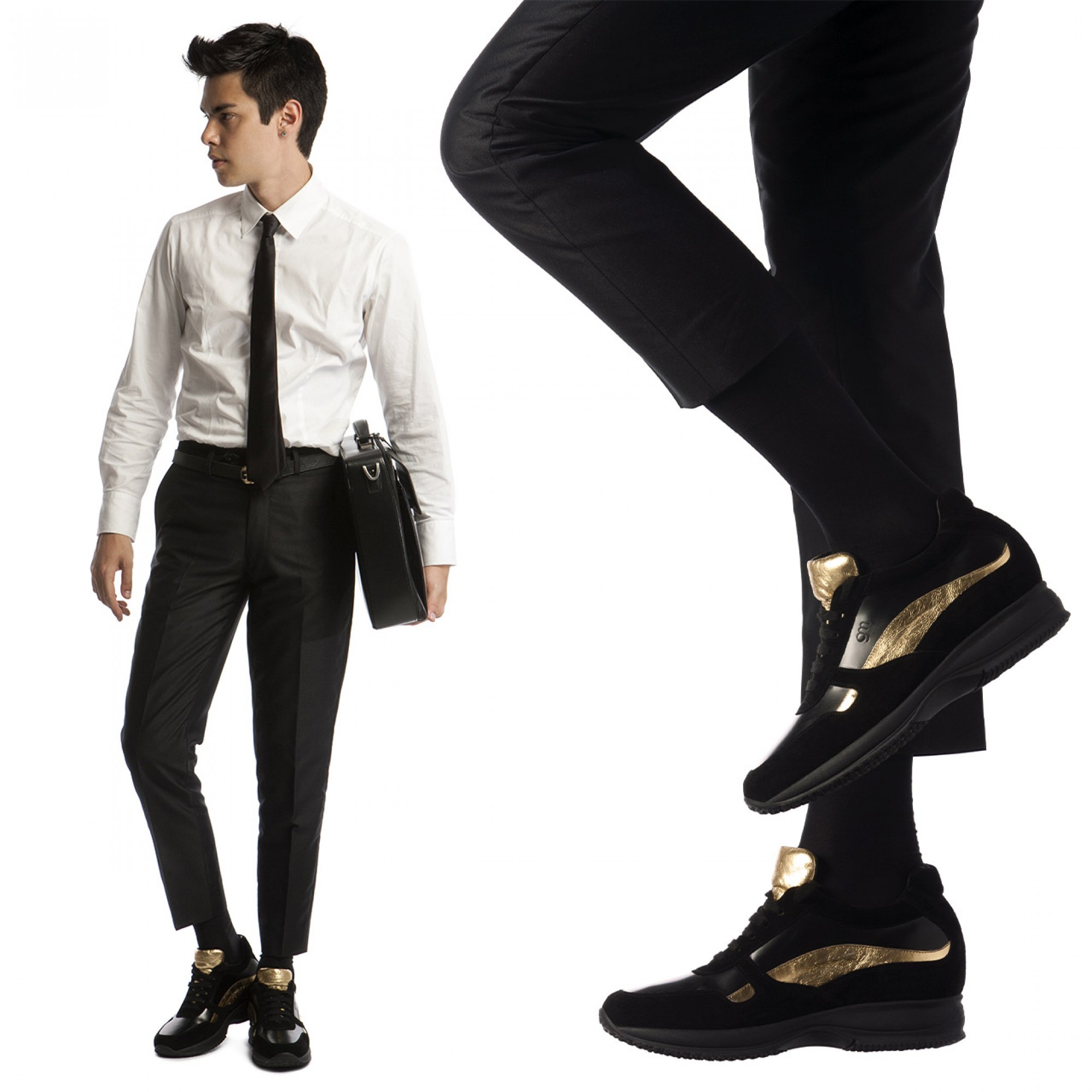 scarpe con rialzo interno uomo