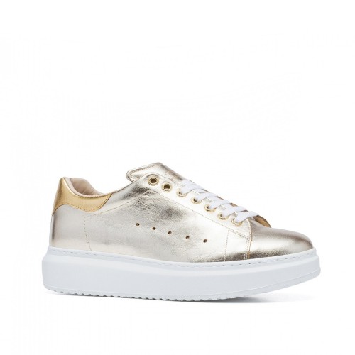 Guangzhou - Sneakers con rialzo in Pelle Pieno Fiore fino a 6,5 cm più alto