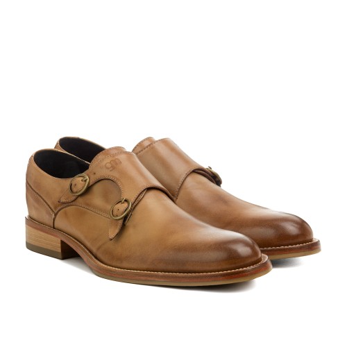 Glendale - Scarpe Classiche con rialzo da uomo in Pelle Pieno Fiore da 6 a 8 cm più alto