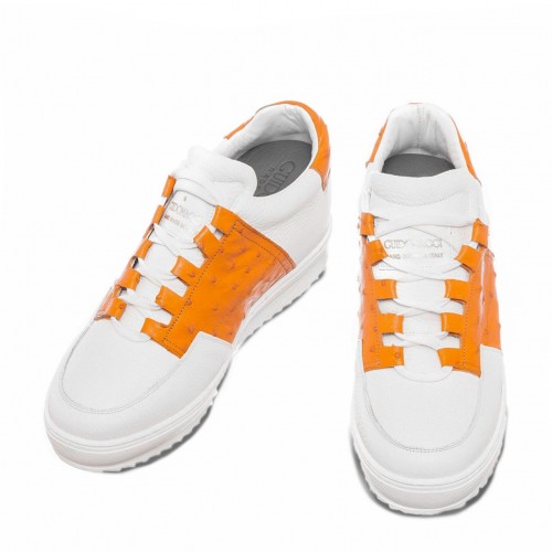 Collins Avenue - Sneakers con rialzo in Pelle Struzzo da 6 a 8 cm più alto